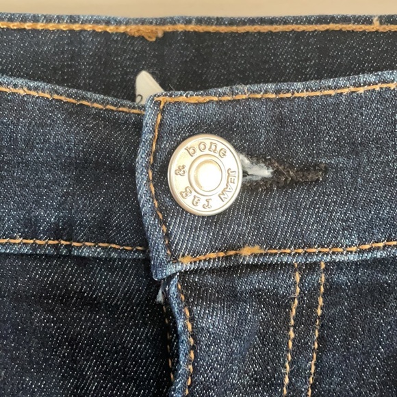 Rag & Bone Blue Denim Skinny Ankle Jeans - Picture 2 of 7